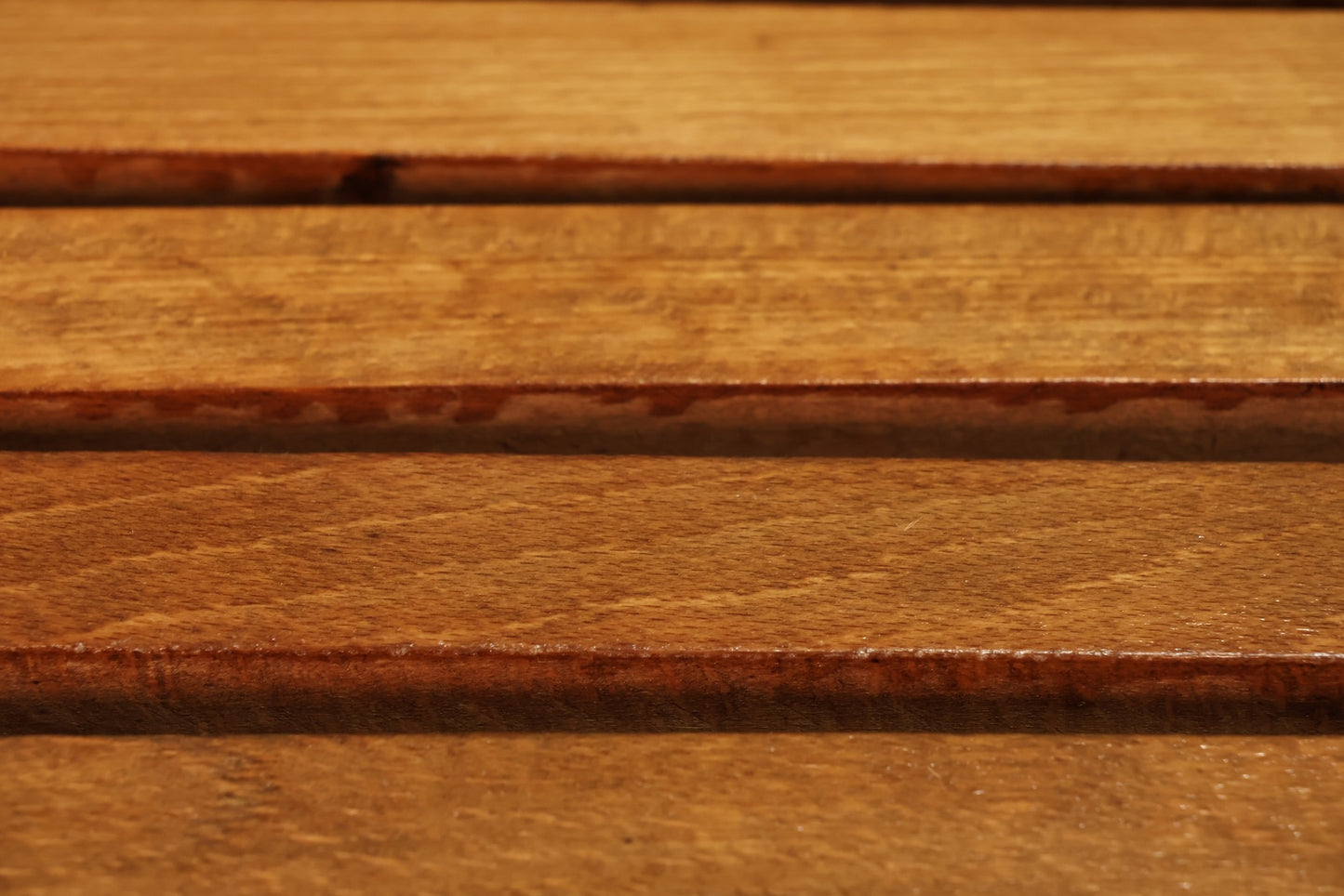 Golden Walnut Slatted Coffee Table