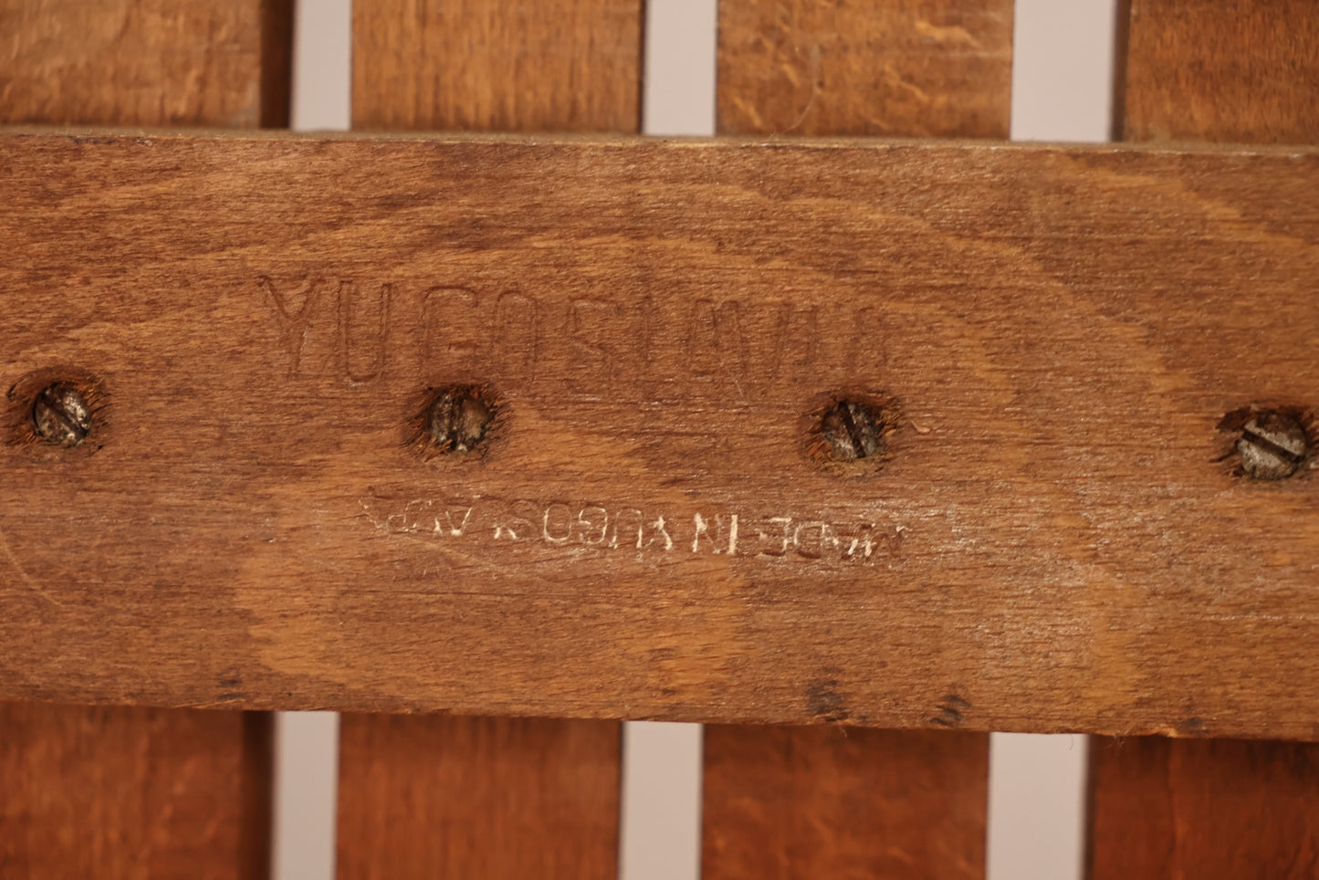 Golden Walnut Slatted Coffee Table