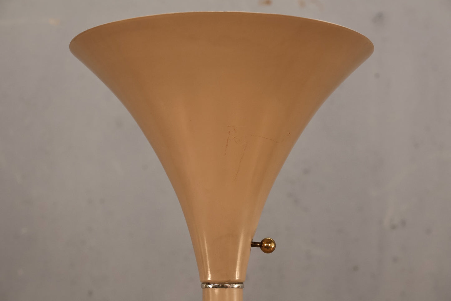 Beige Torchiere Floor Lamp - ONLINE ONLY