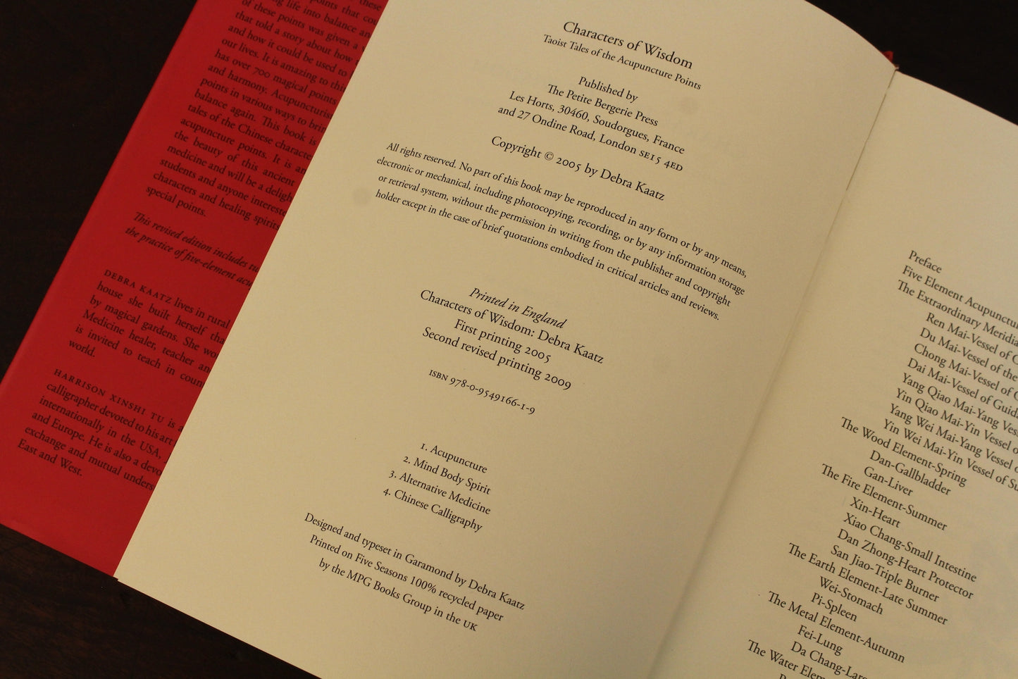 "Characters of Wisdom" 2005 Acupuncture Book