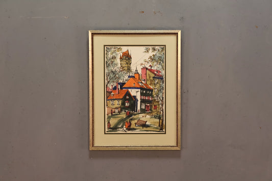 "Rue St-Denis, Quebec" Print