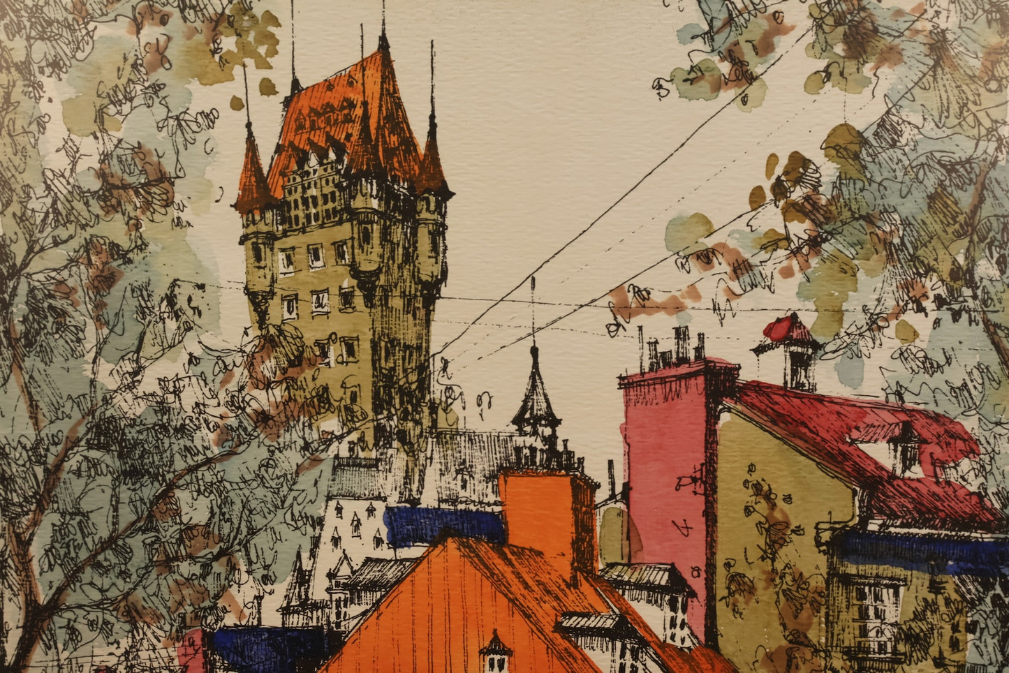 "Rue St-Denis, Quebec" Print - ONLINE ONLY