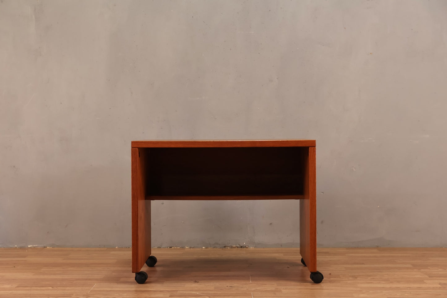 Small Teak Rolling Desk