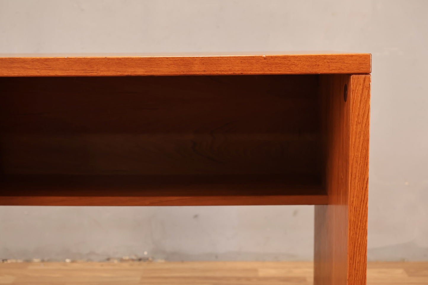Small Teak Rolling Desk