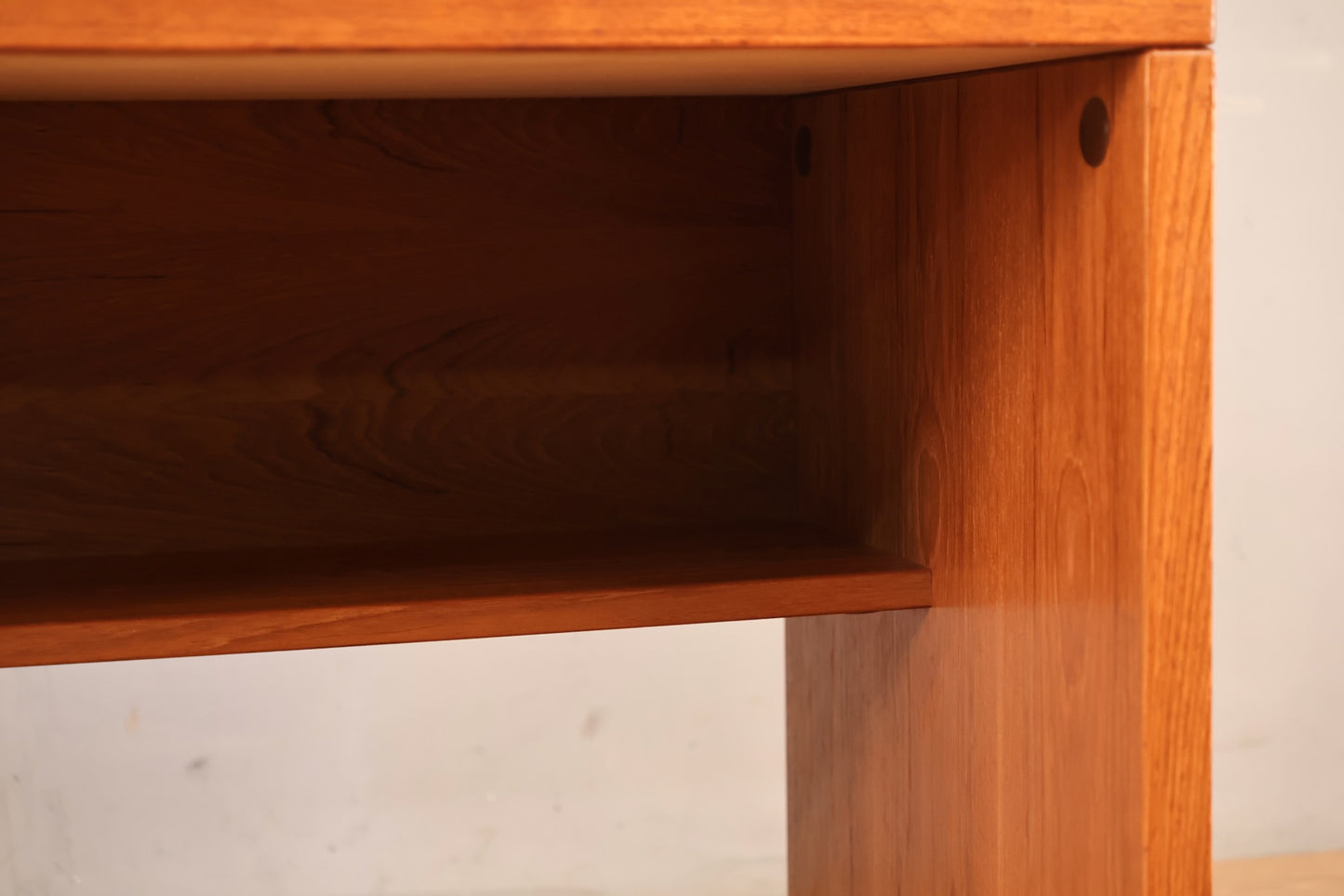 Small Teak Rolling Desk
