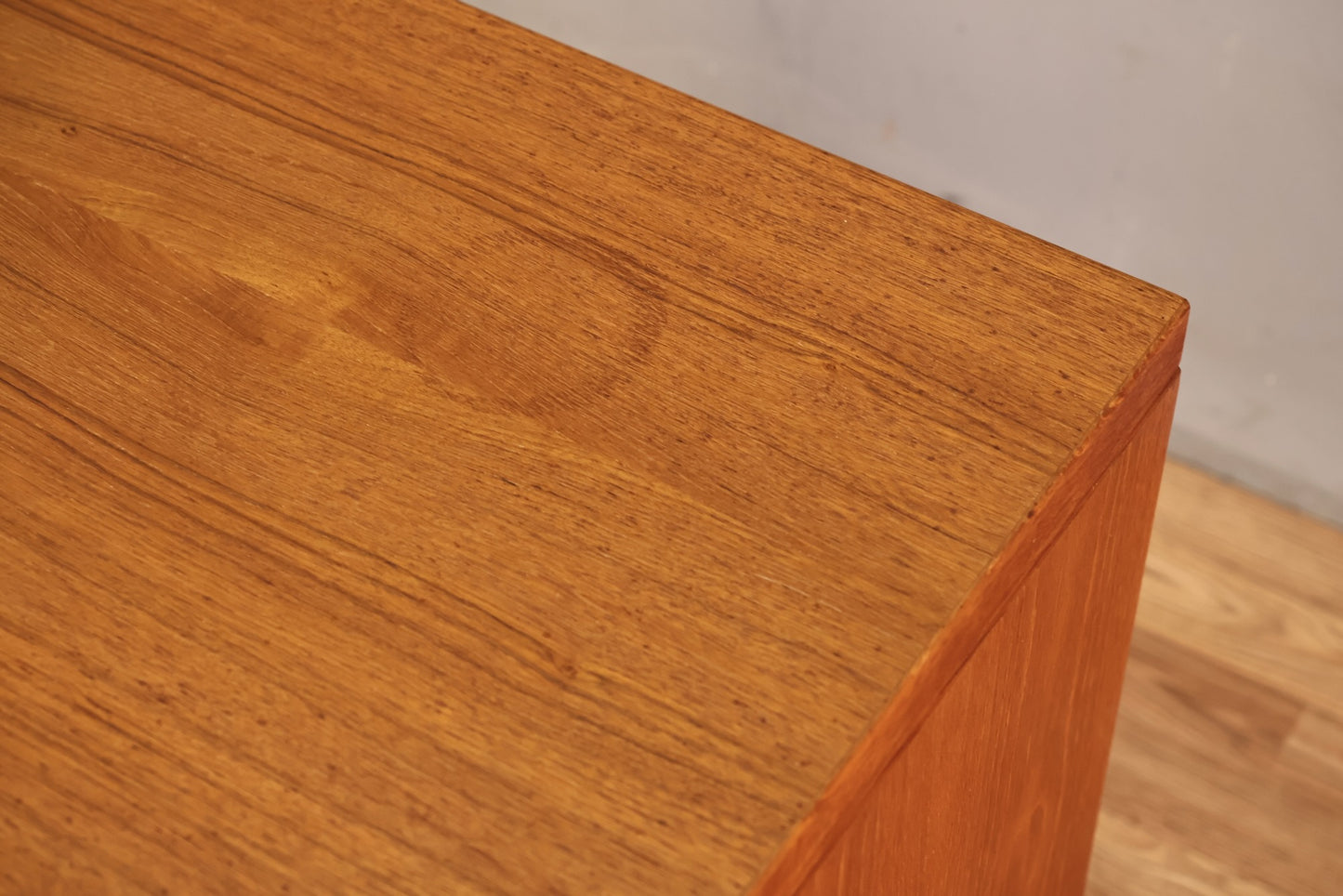 Small Teak Rolling Desk
