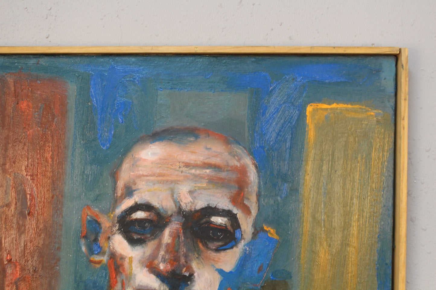"Man in Pinstripes" Painting