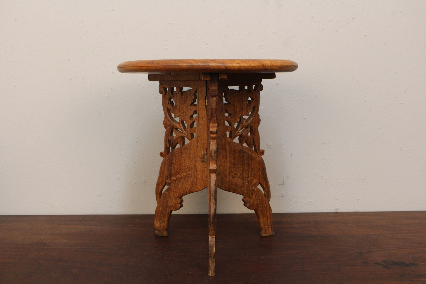 Small Indian Carved Plant Stand