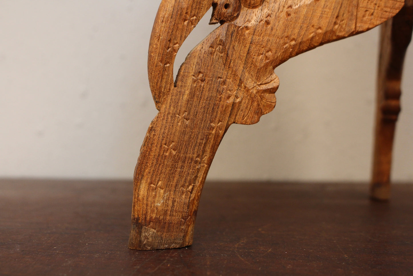 Small Indian Carved Plant Stand