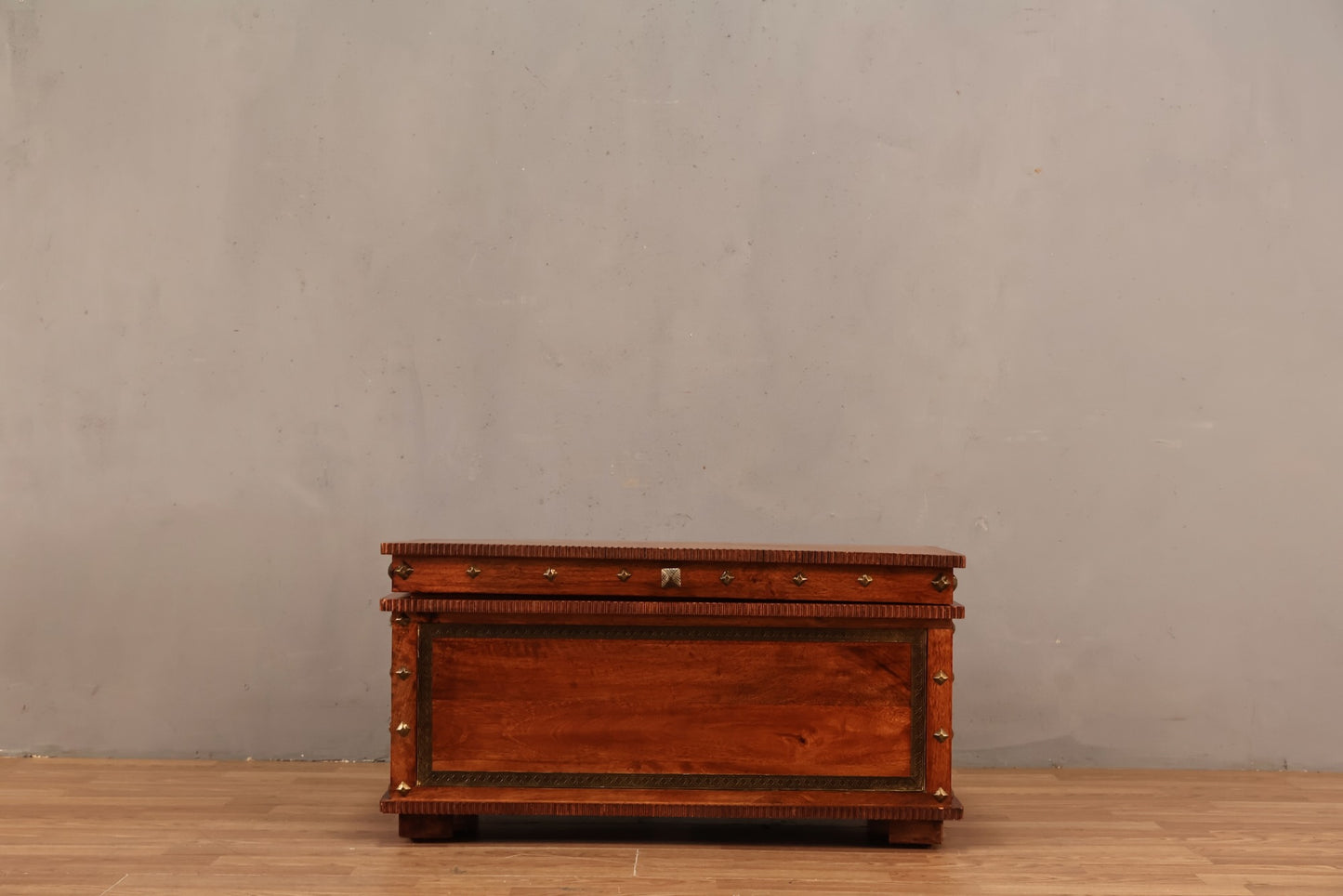 Small Contemporary Mango Wood Chest