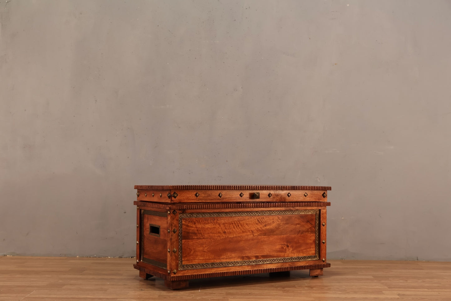 Small Contemporary Mango Wood Chest
