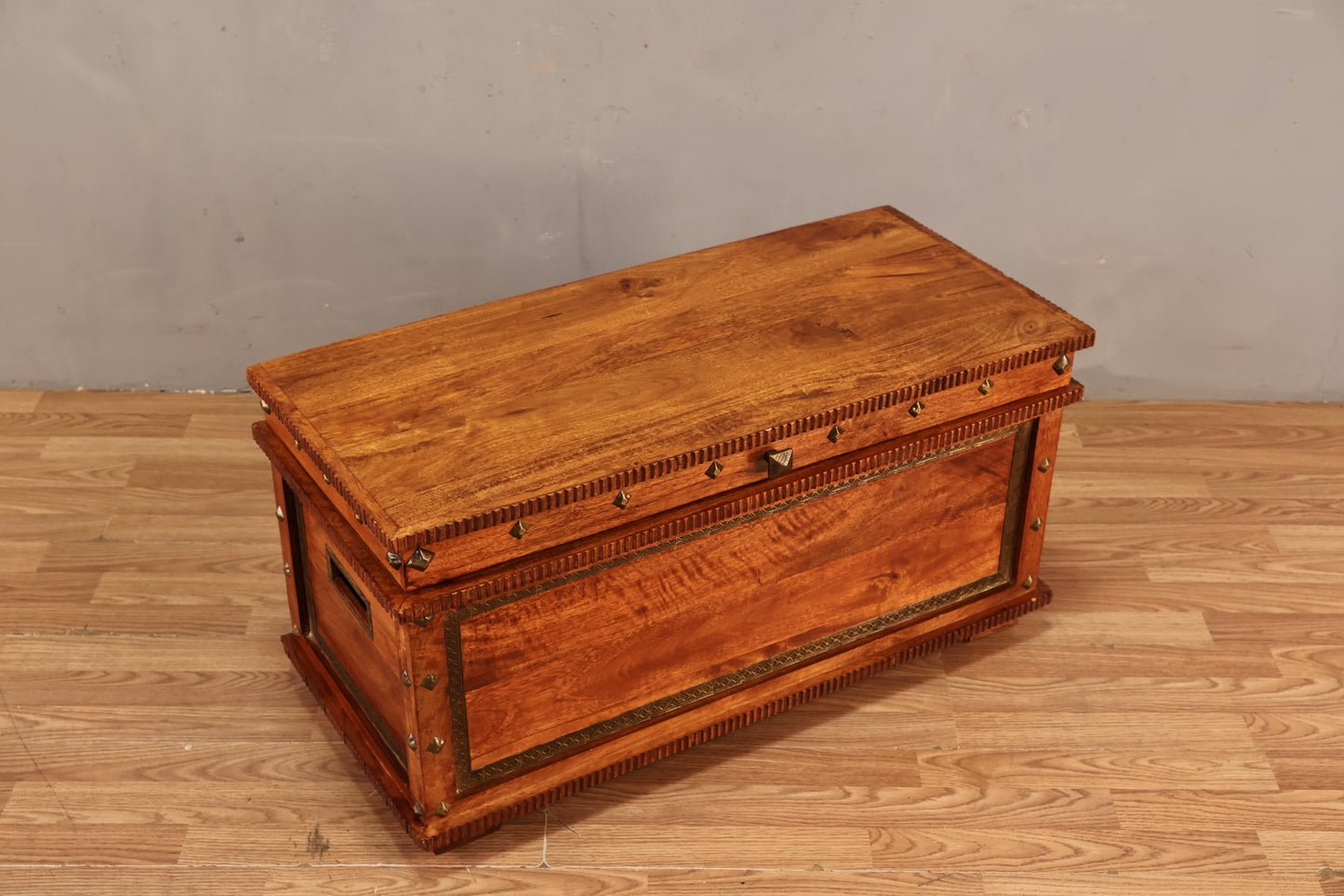 Small Contemporary Mango Wood Chest