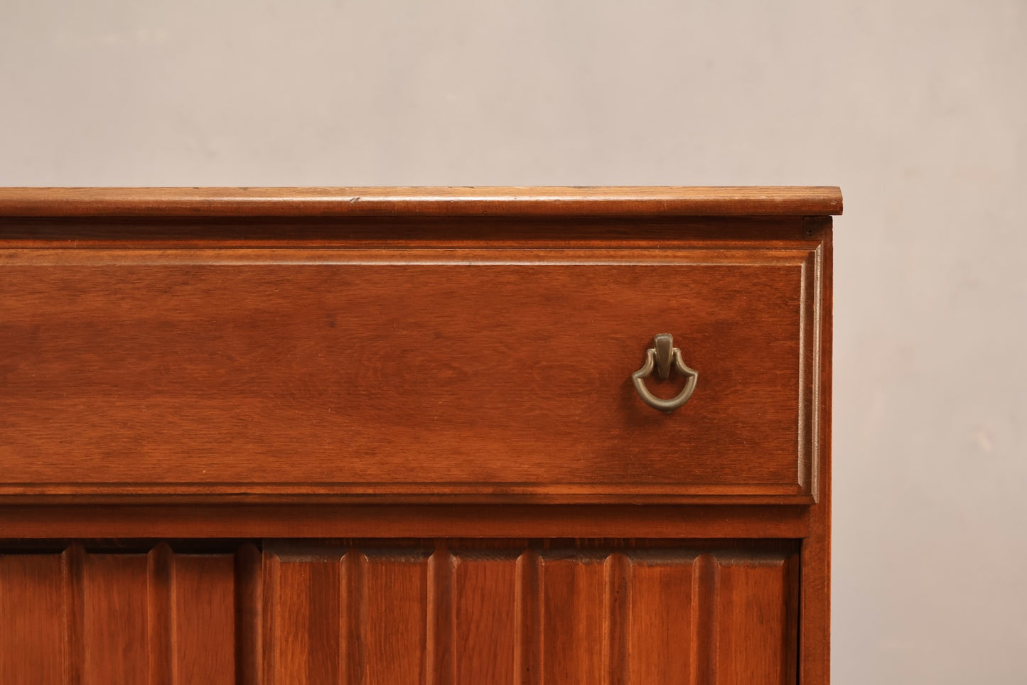 Petite Ribbed Sliding-Door Cabinet