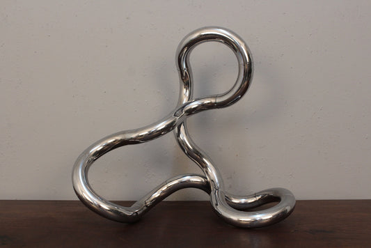 Large Silver Acrylic "Tangle" Sculpture