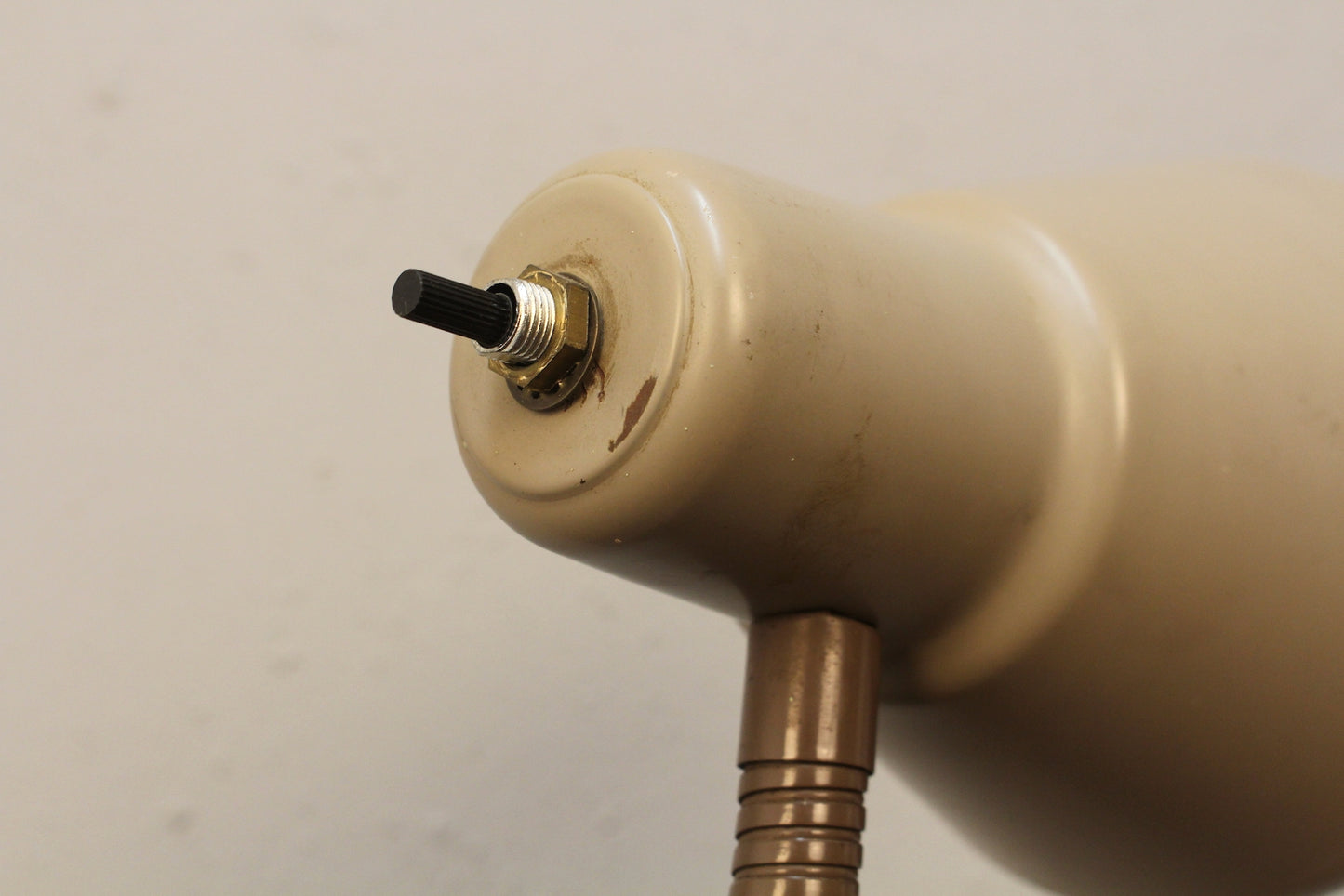 Taupe Metal Gooseneck Table Lamp