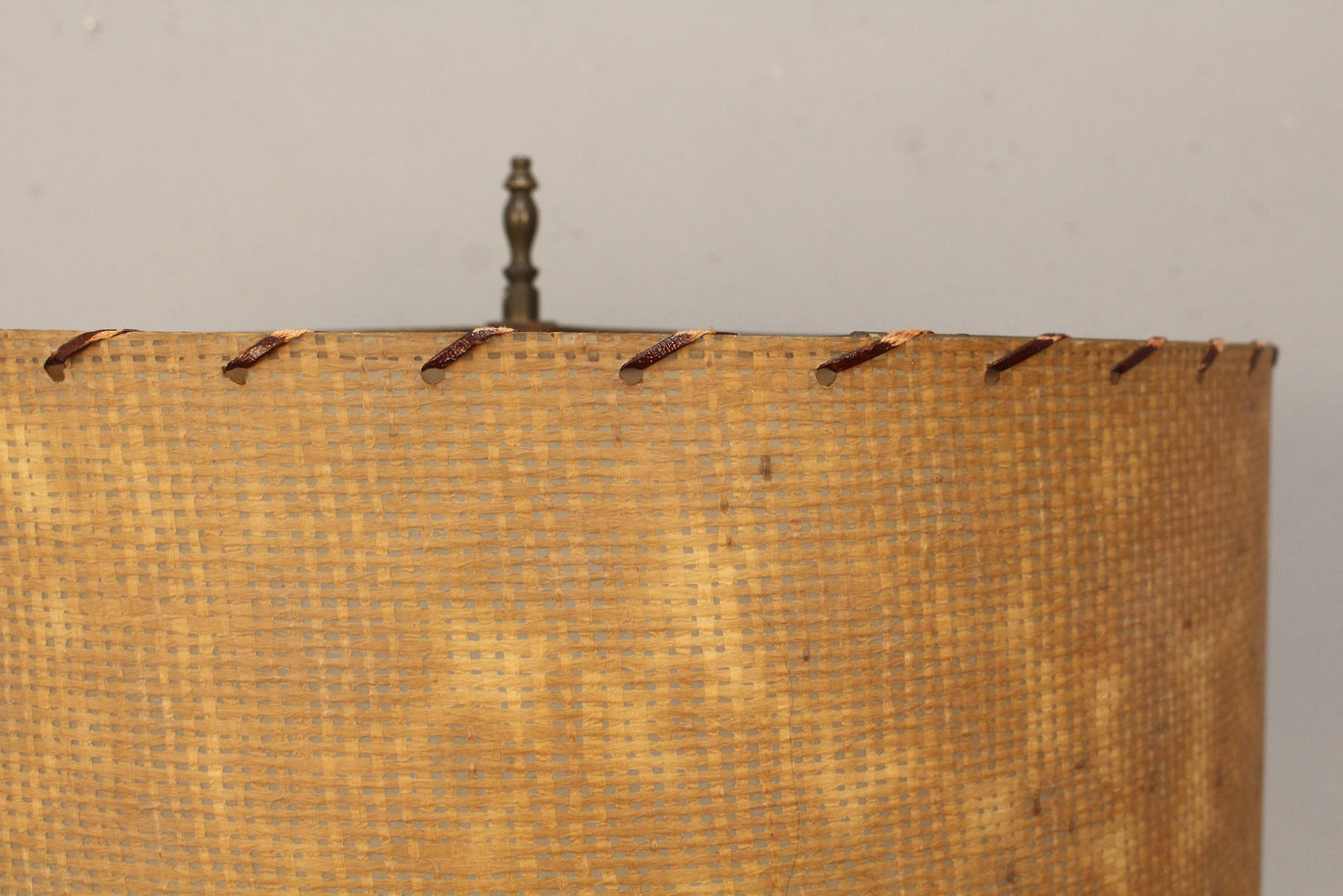 Mid Century Gold Polka Dot Ceramic Table Lamp