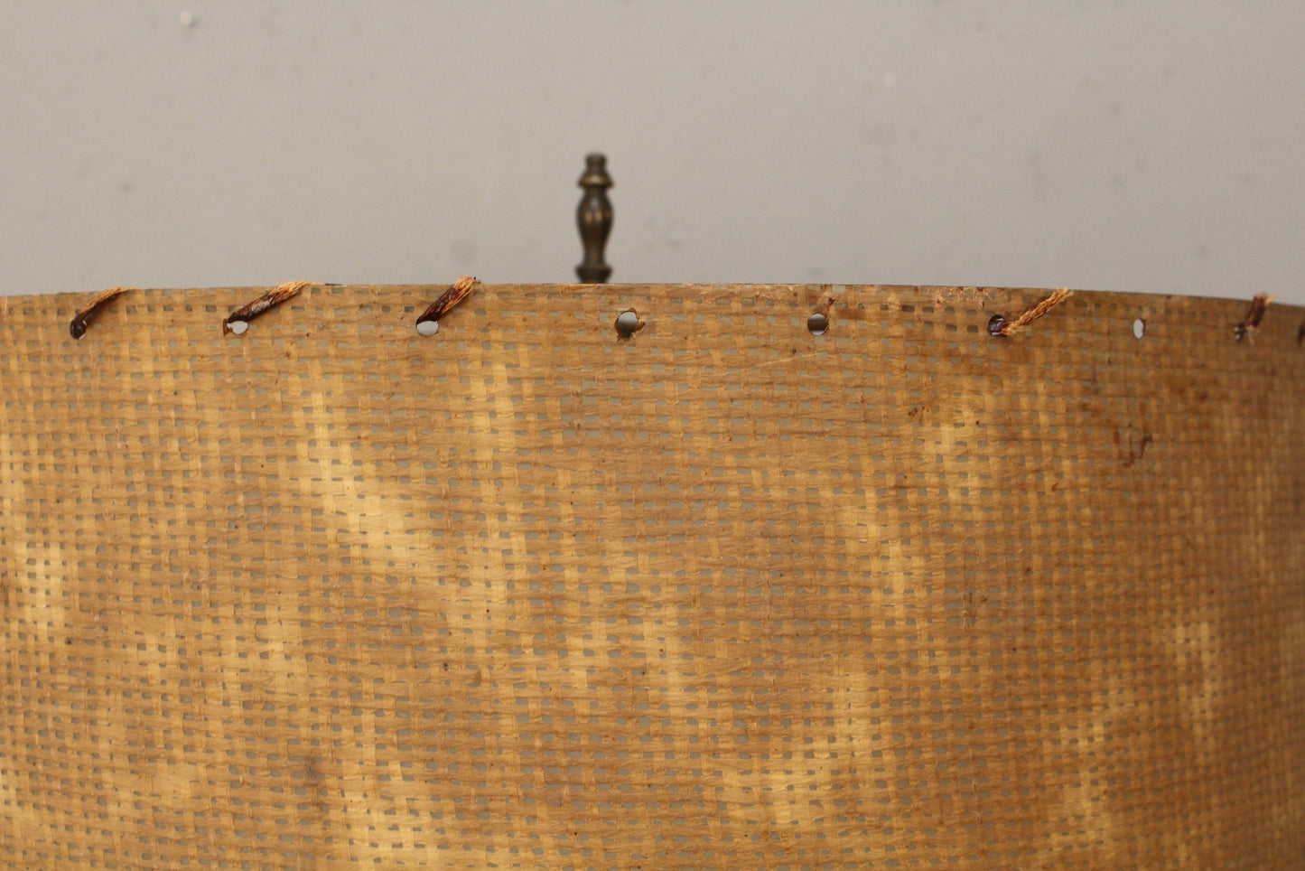 Mid Century Gold Polka Dot Ceramic Table Lamp