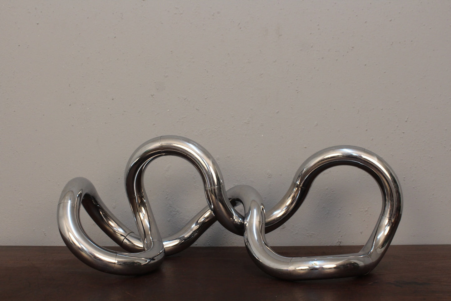Large Silver Acrylic "Tangle" Sculpture