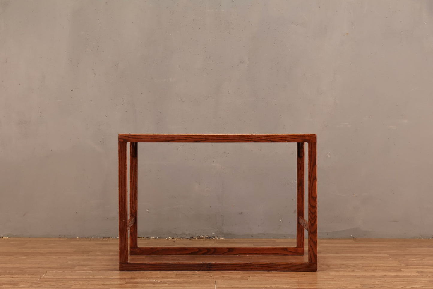 Oak & Tan Tile End Table