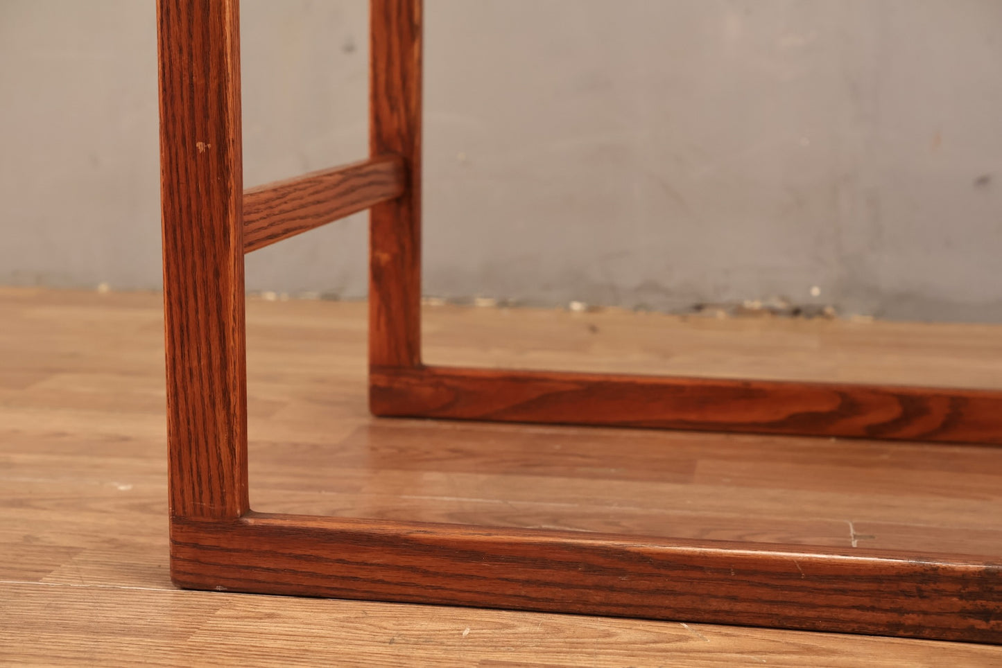 Oak & Tan Tile End Table