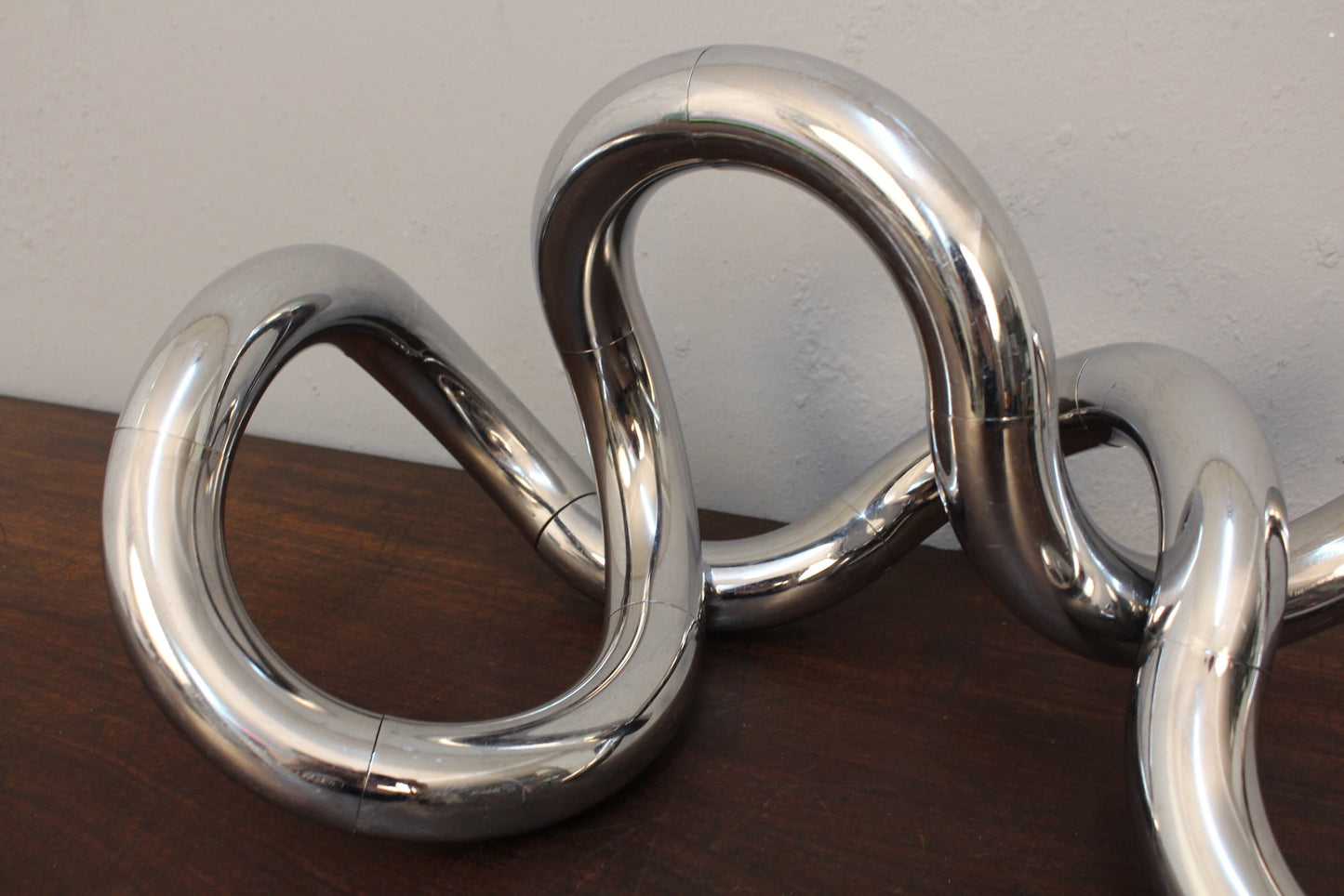 Large Silver Acrylic "Tangle" Sculpture