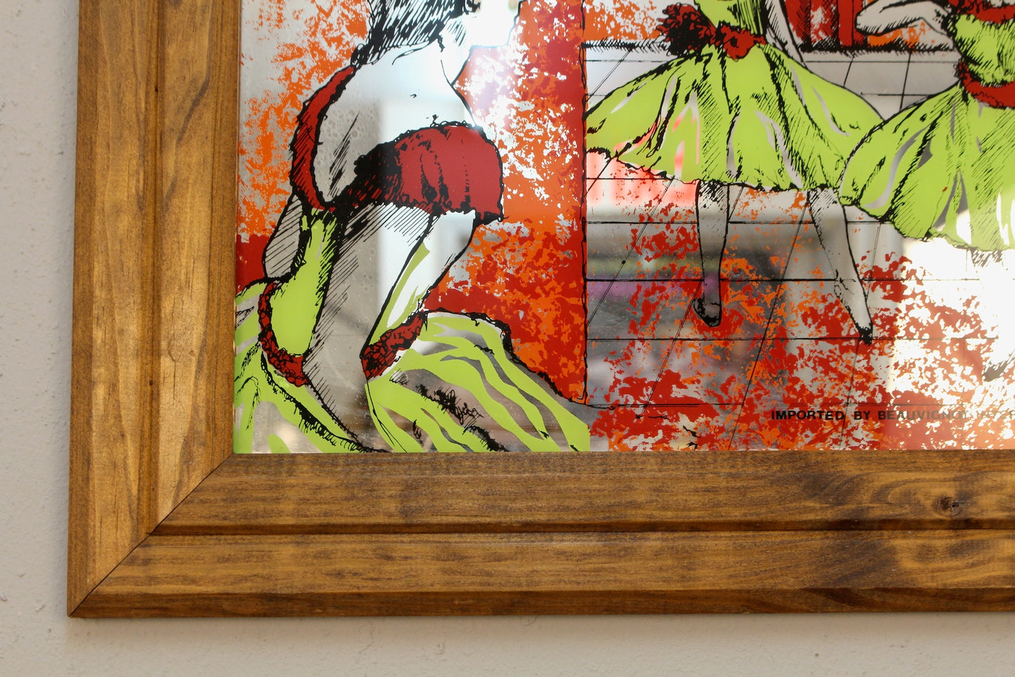 "Beauvignot" Painted Mirror Art