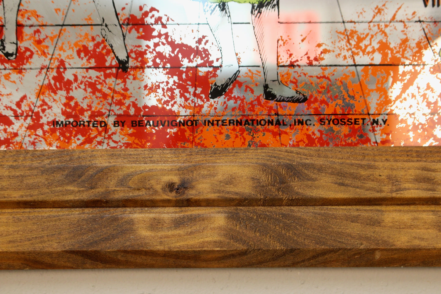 "Beauvignot" Painted Mirror Art