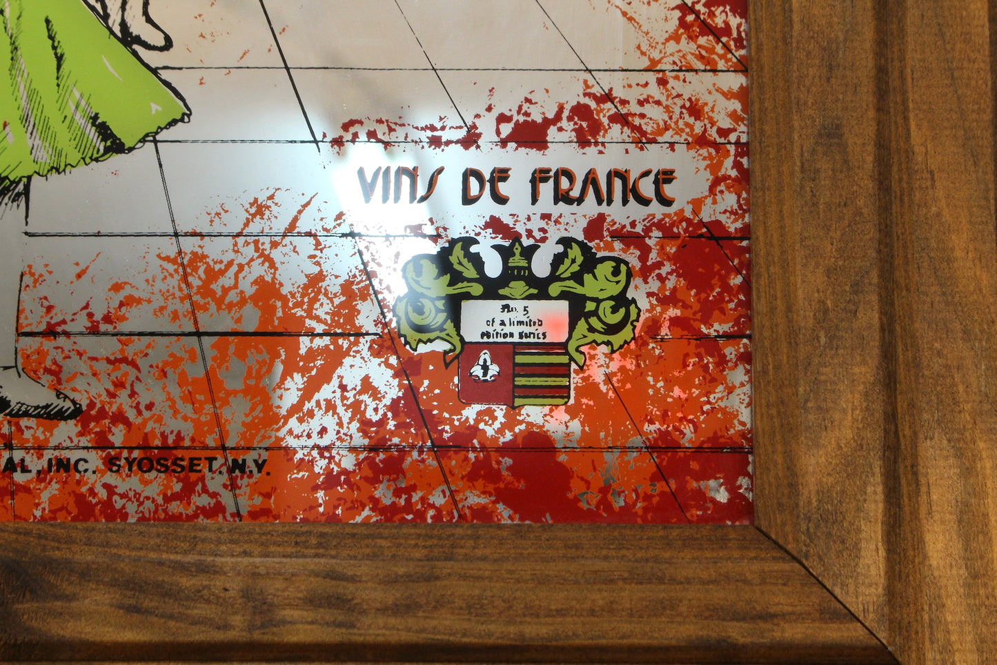 "Beauvignot" Painted Mirror Art