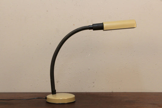 Italian Taupe Gooseneck Desk Lamp