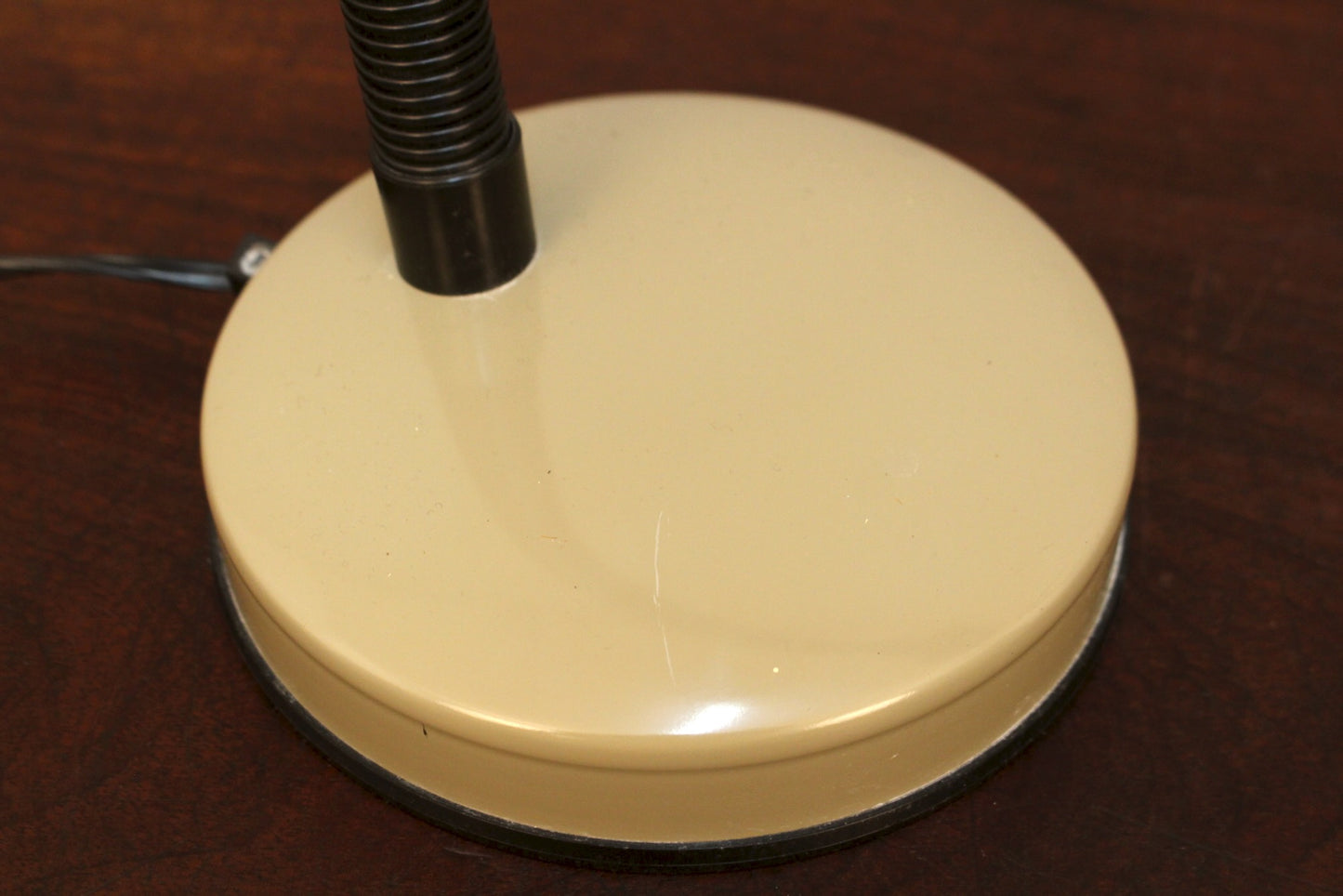 Italian Taupe Gooseneck Desk Lamp