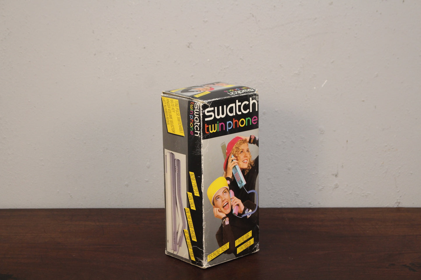 1980s Chartreuse Swatch Twin Phone