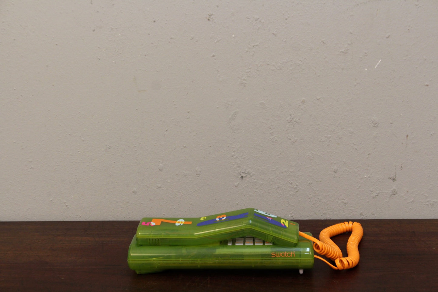 1980s Chartreuse Swatch Twin Phone
