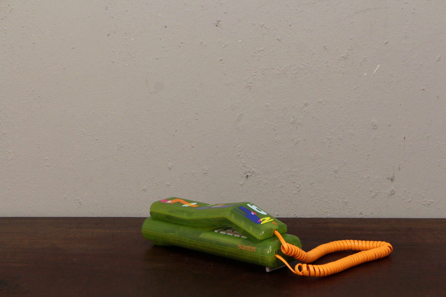 1980s Chartreuse Swatch Twin Phone