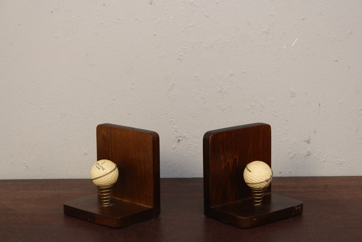 Pair of Mid Century Golf Bookends